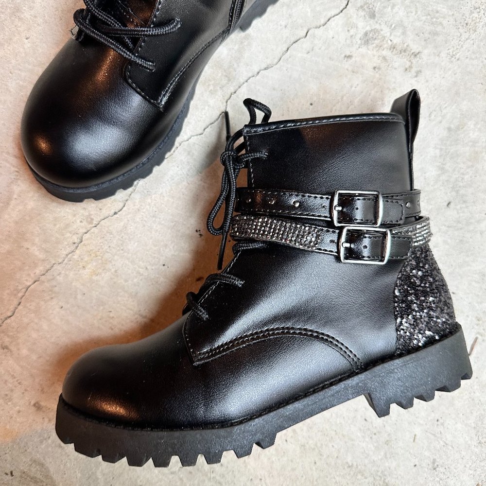 Mix no.6 Lil Carly Combat Boots-kids - Size 1